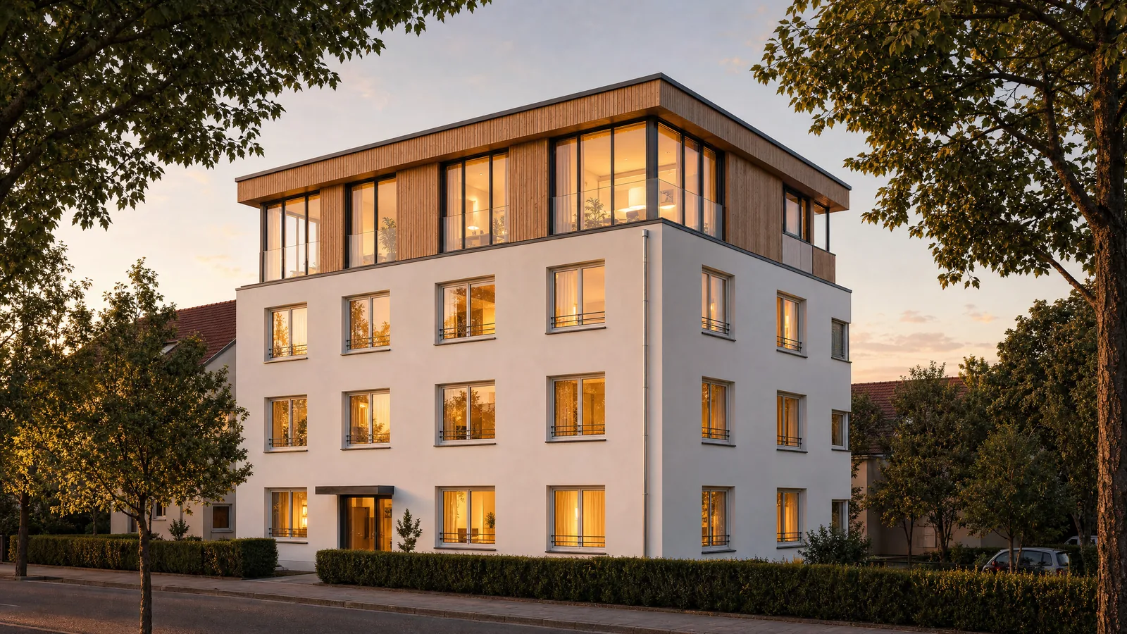 Aufstockung Mehrfamilienhaus