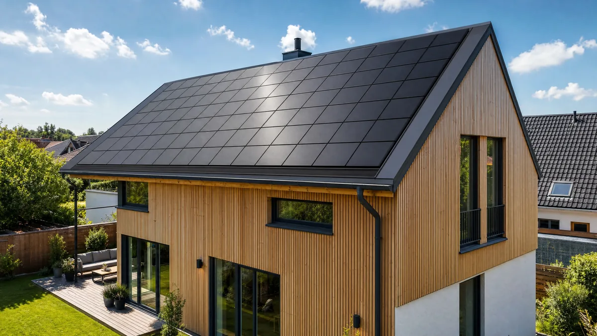 PV-Anlage auf Innova-Haus-Dach